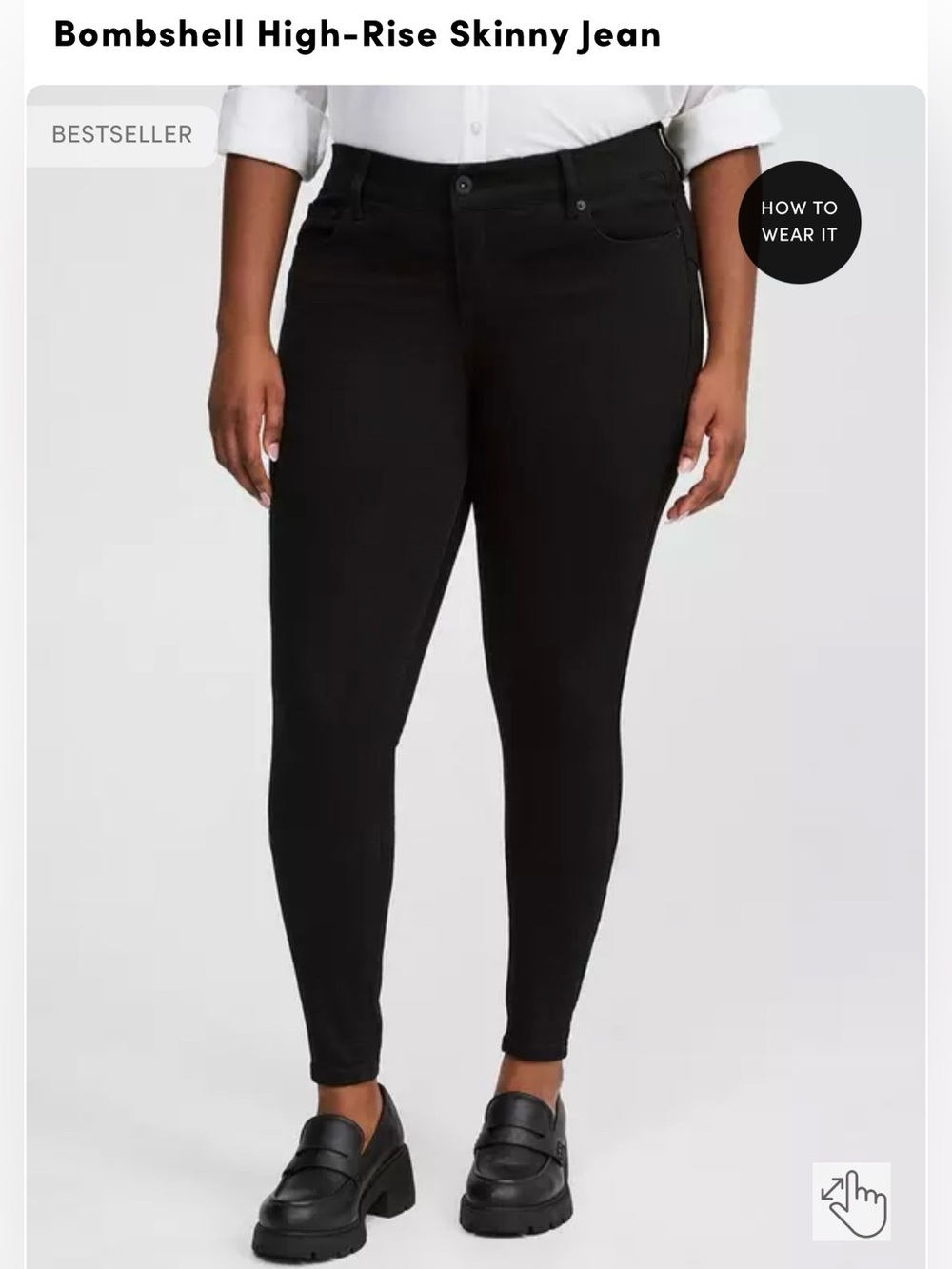 Torrid Bombshell High-Rise Skinny Jean - Black
